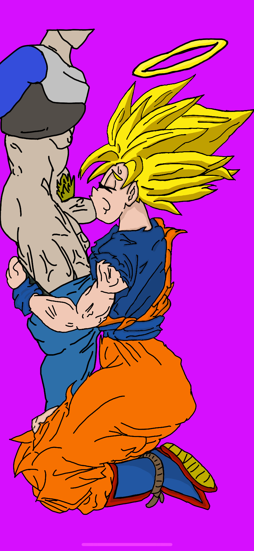 dragon_ball dragon_ball_z female_goku iceboy128 super_saiyan super_saiyan_2