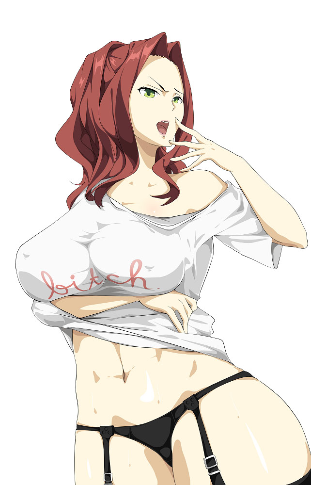 1girls, big breasts, bitch t-shirt, breasts, female, hukii, human, long hair, malty s melromarc, solo, tate no yuusha no nariagari, villainess