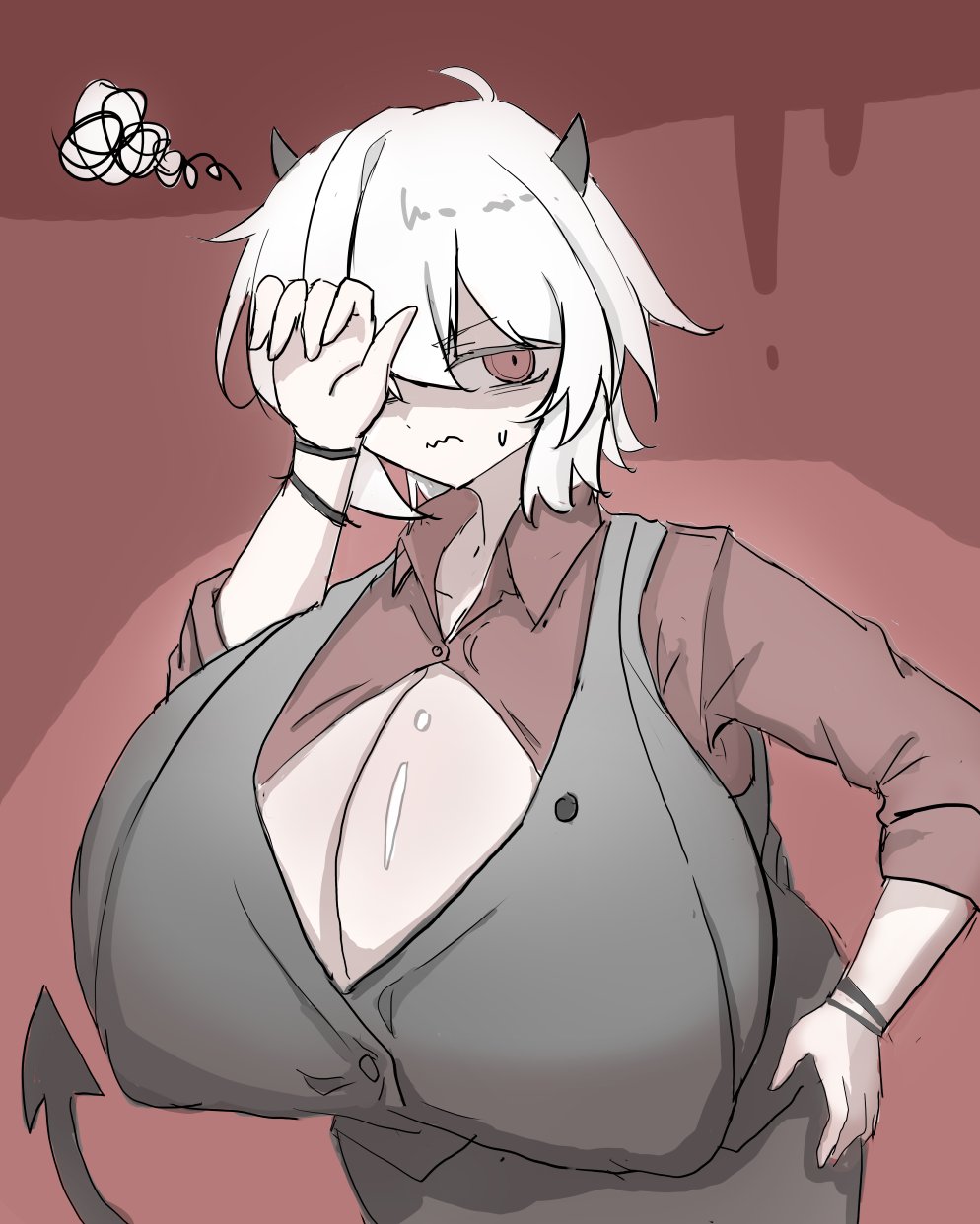Malina (Helltaker) Rule 34 Image