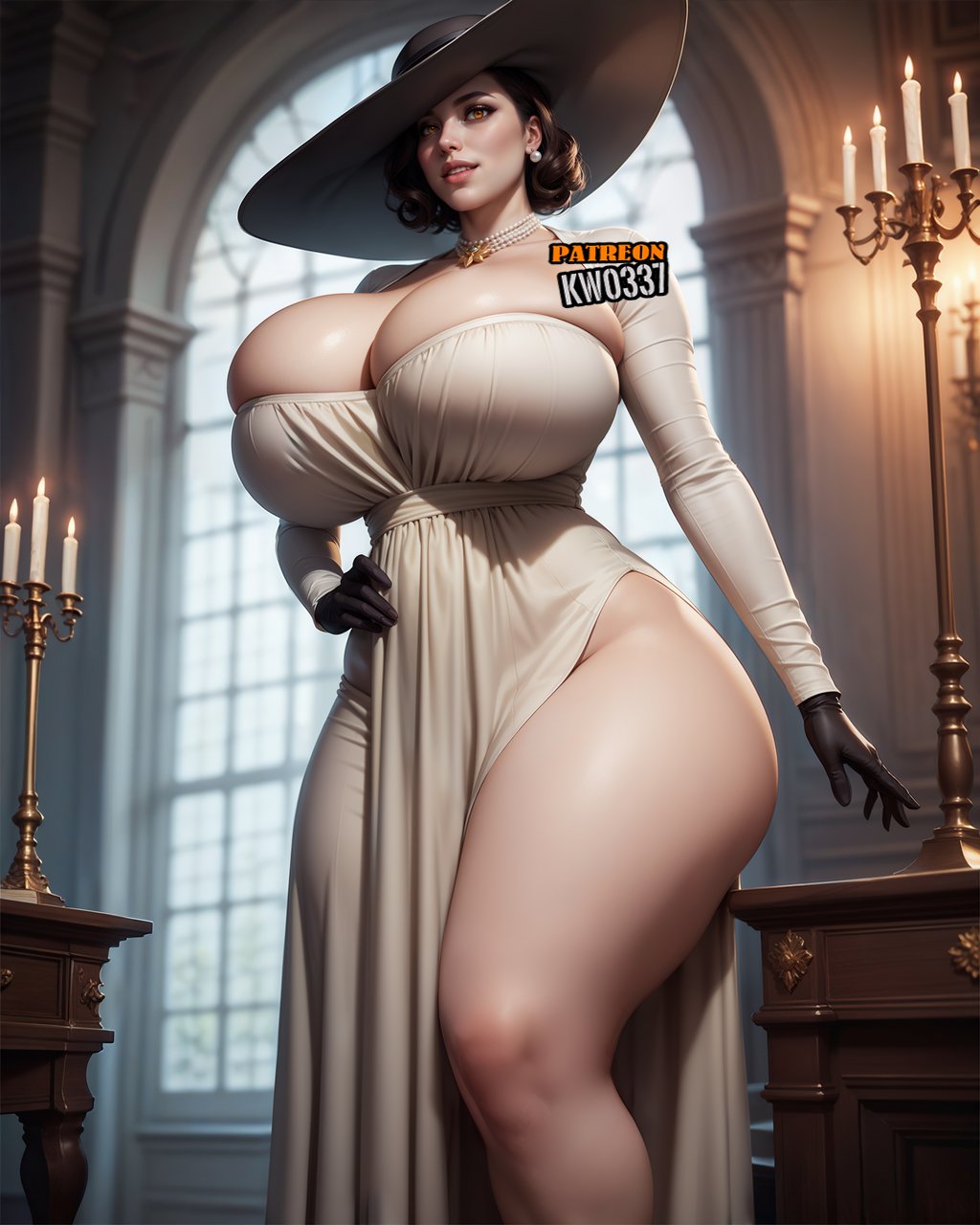 ai_generated alcina_dimitrescu ass big_ass big_breasts dress kw0337 mature_female milf mommy resident_evil resident_evil_8:_village thick_thighs white_female white_woman