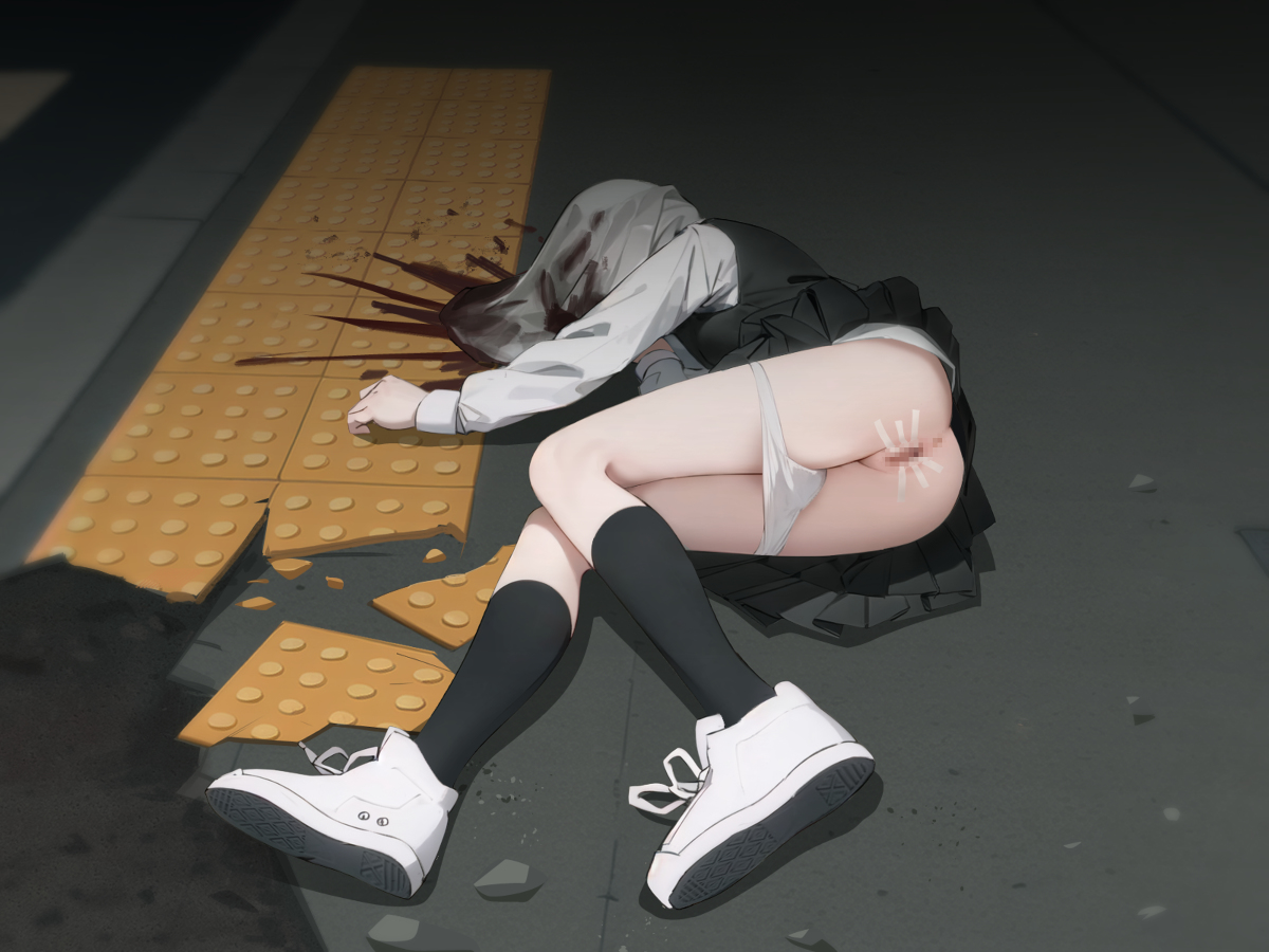 blood, censored, censored anus, censored pussy, chainsaw man, death, female, female death, gore, guro, mitaka asa, necrophilia, panties, panties down, pussy, solo, tagme, tape, taped pussy, yamomo