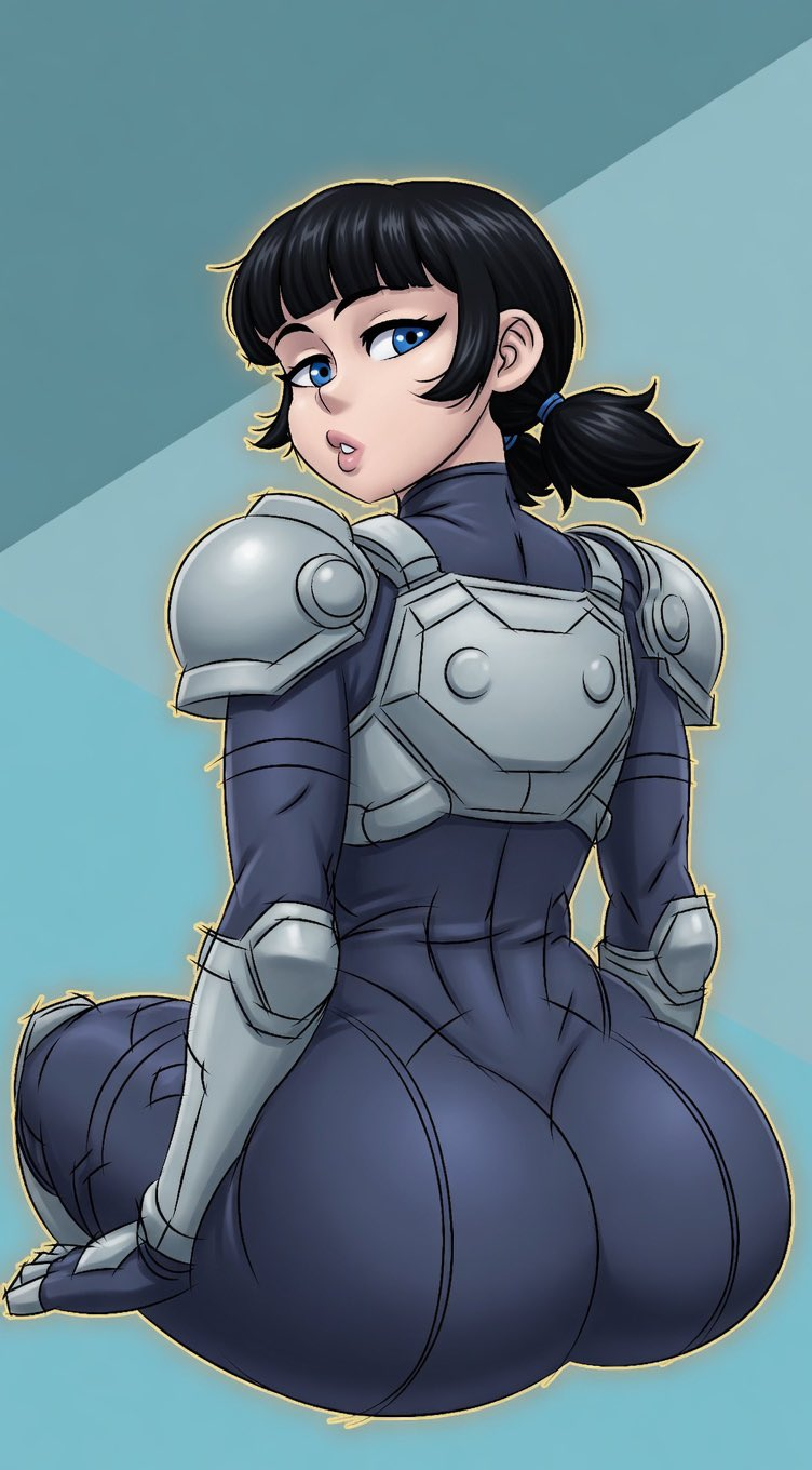 1girls, ass, invincible, invincible (tv series), sitting, tech jacket, tech jacket (zoe thompson)