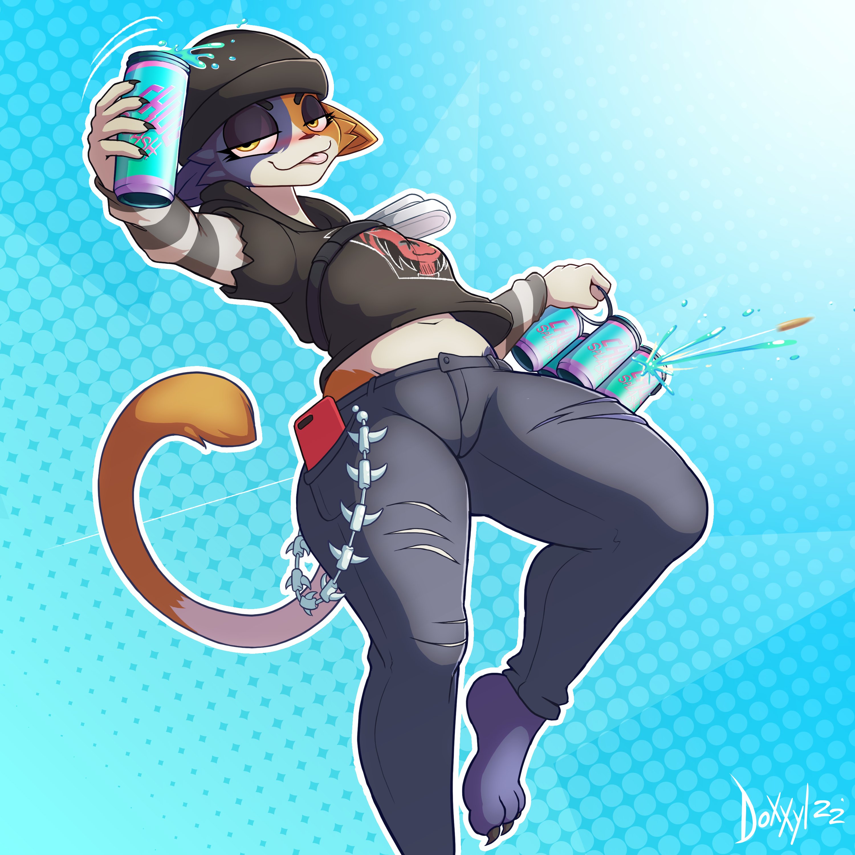 1girls, big breasts, breasts, doxxyl, female, fortnite, meow skulls (fortnite), tagme, thick thighs, tongue, tongue out