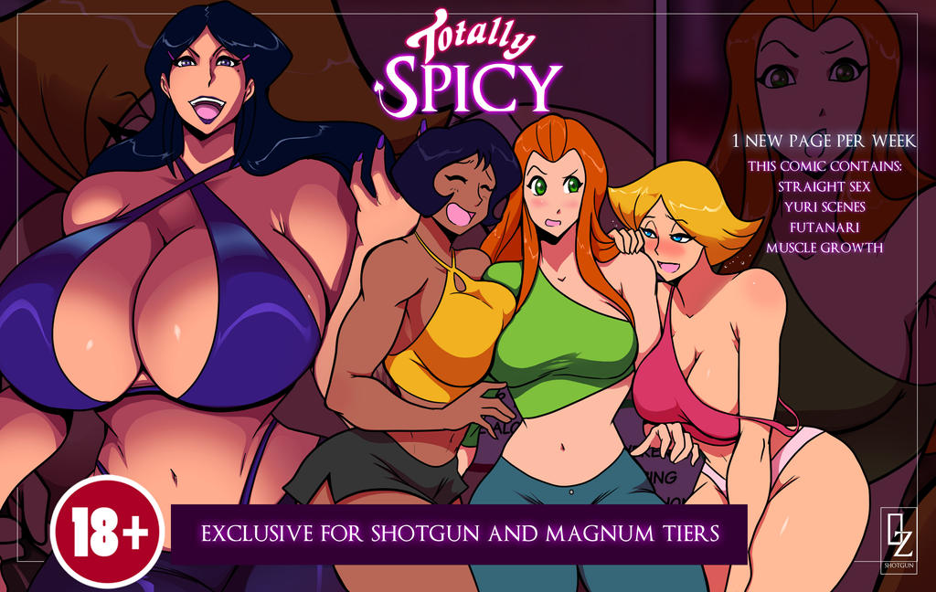 4girls alex_(totally_spies) artist_name big_breasts black_hair blonde_hair blue_eyes breasts brown_body brown_skin busty cartoon_network cleavage clothed_female clover_(totally_spies) dark-skinned_female dark_skin eyebrows eyelashes eyes female female_focus female_only green_eyes hair hazel_eyes hips human large_ass large_breasts legs long_hair mandy_(totally_spies) mandy_walters multiple_girls orange_hair osmar-shotgun pale_skin red_hair redhead sam_(totally_spies) short_black_hair short_hair spy thick thick_legs thick_thighs thighs totally_spies voluptuous watermark wide_hips yellow_eyes