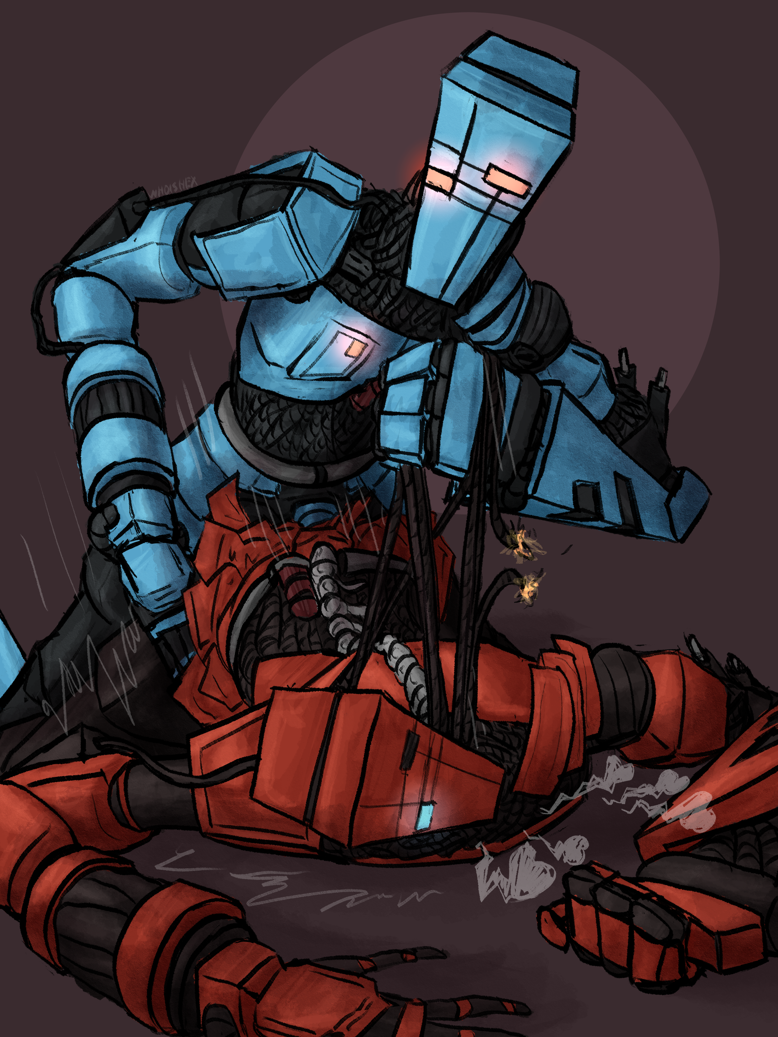 agony (ultrakill), robot, robot sex, swordsmachine (ultrakill), tundra (ultrakill), ultrakill, whoishex, wireplay