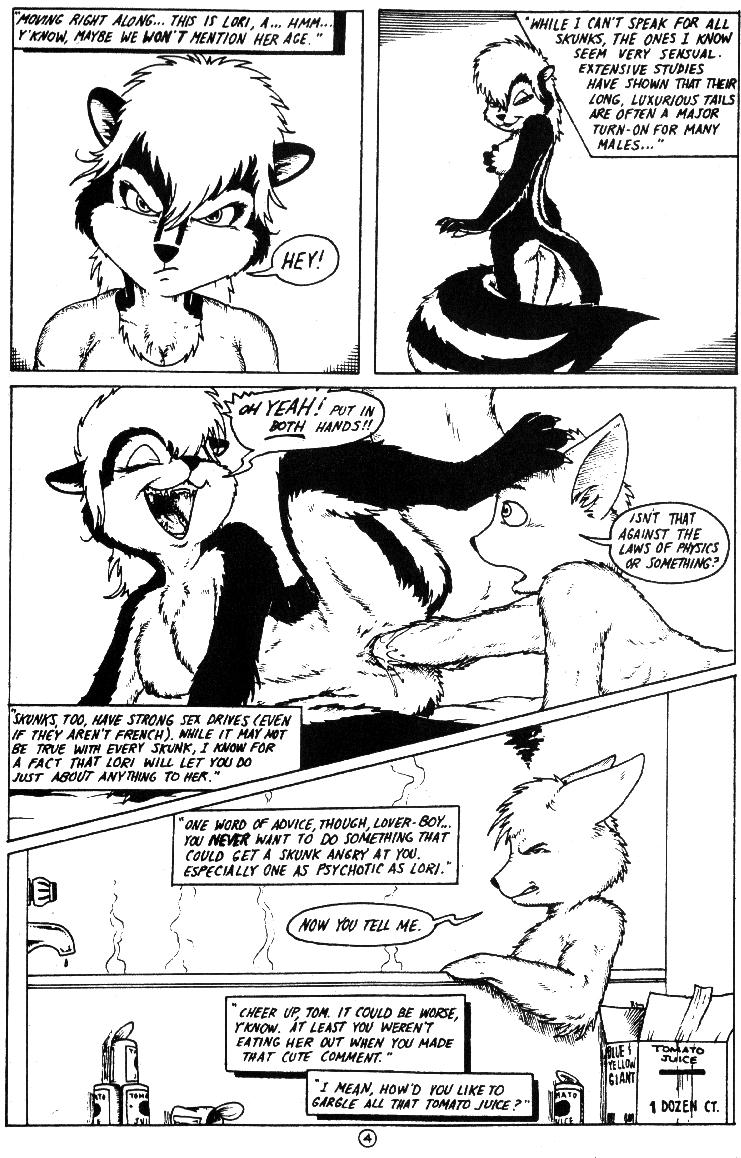 anthro anthro_only black_and_white comic desiree_(jmh) feline female fisting funny interspecies james_m_hardiman lizard lori male monochrome scalie skunk spray tail tom tomato_juice ups_and_downs vaginal_fisting vaginal_penetration