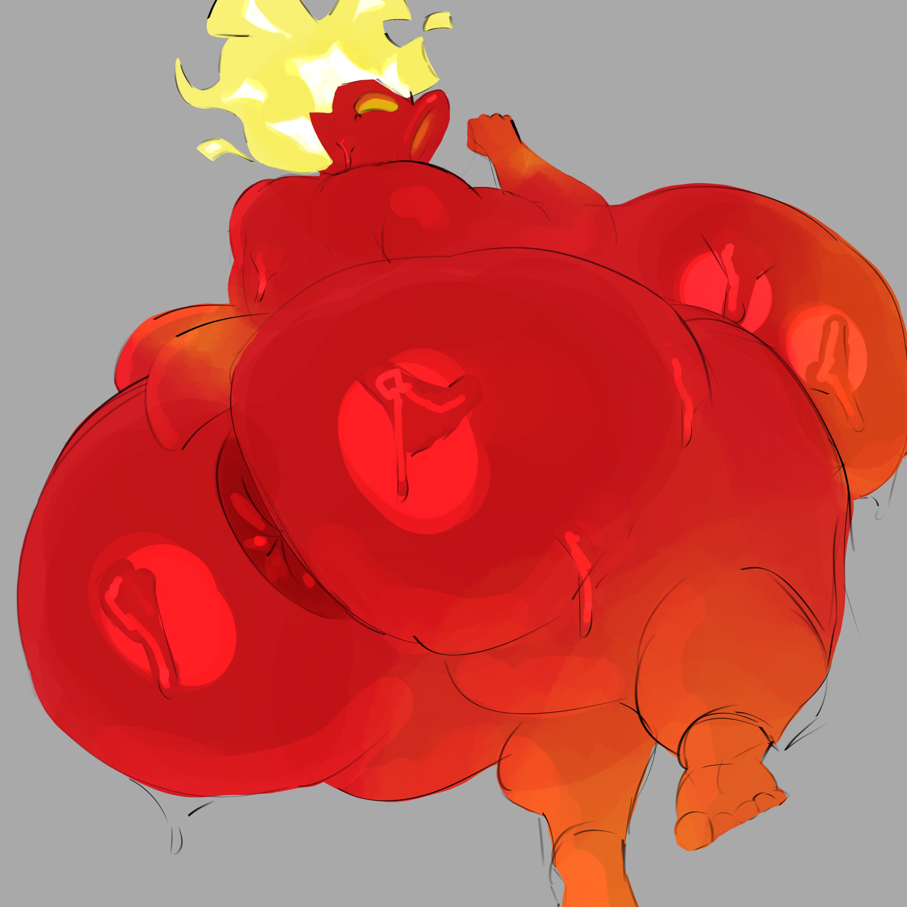 , 1girls, adawndraws, anthro, anthrofied, ass, chubby, chubby female, electronic arts, female, fire peashooter (pvz), flora fauna, freckles, peashooter (pvz), plant, plant humanoid, plantie, plants vs zombies, plants vs. zombies, popcap games, thick thighs, vagina, video game character, video games