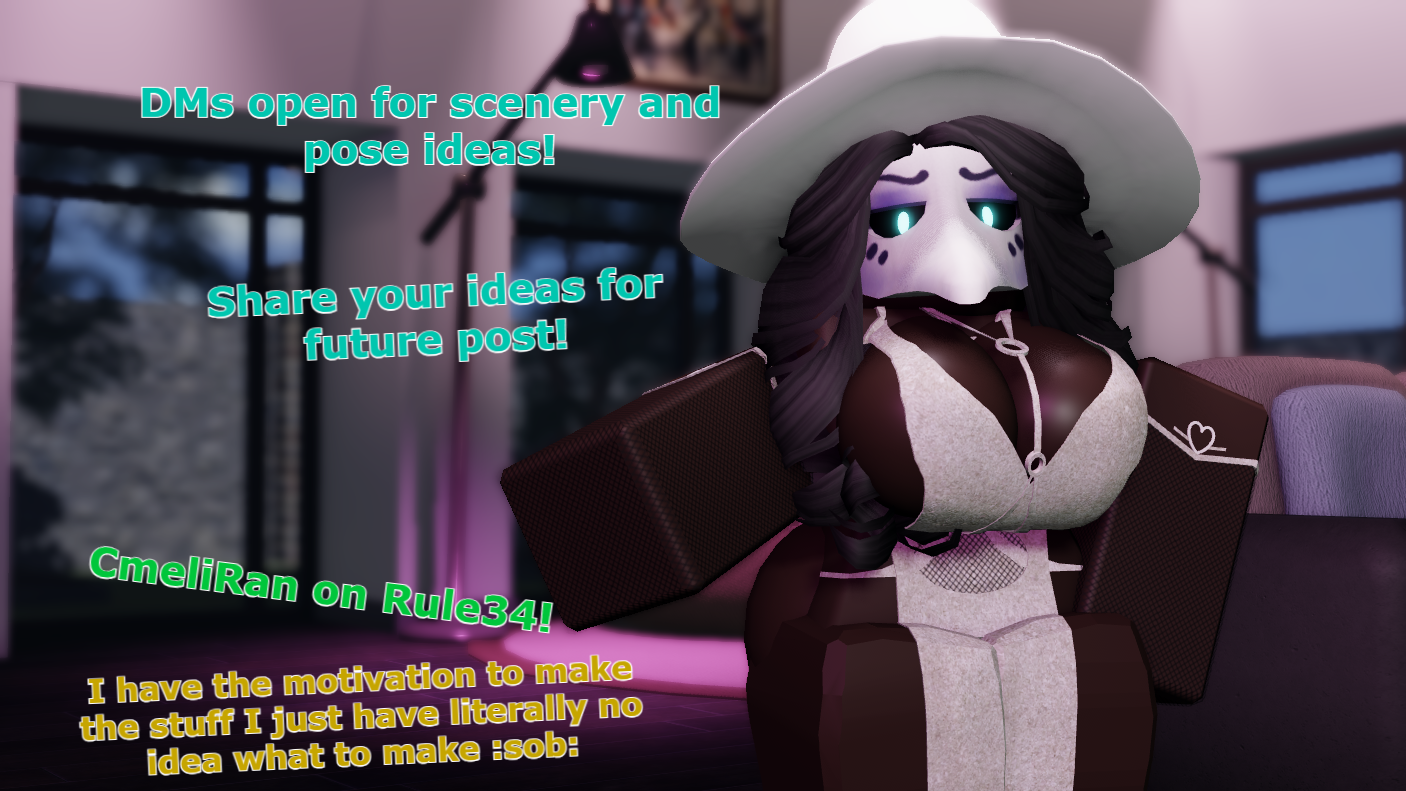 1girls, 3d, ass, big ass, big breasts, breasts, cleavage, clothing, cometrr34, commission open, dark-skinned female, dress, english text, glowing eyes, hat, long hair, mask, plague doctor, roblox, robloxian, self upload, solo, tagme, text, thick thighs, thighs