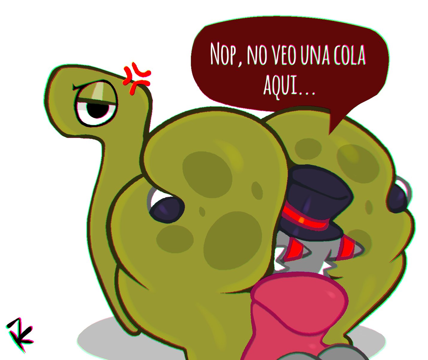 angry annoyed anthro ass bongo_(character) bongo_(series) bonguitoweon dinosaur huge_cock kaizo_(kaizocns) kaizocns large_ass simple sniffing sniffing_anus sniffing_ass spanish_text text translated translated_in_comments