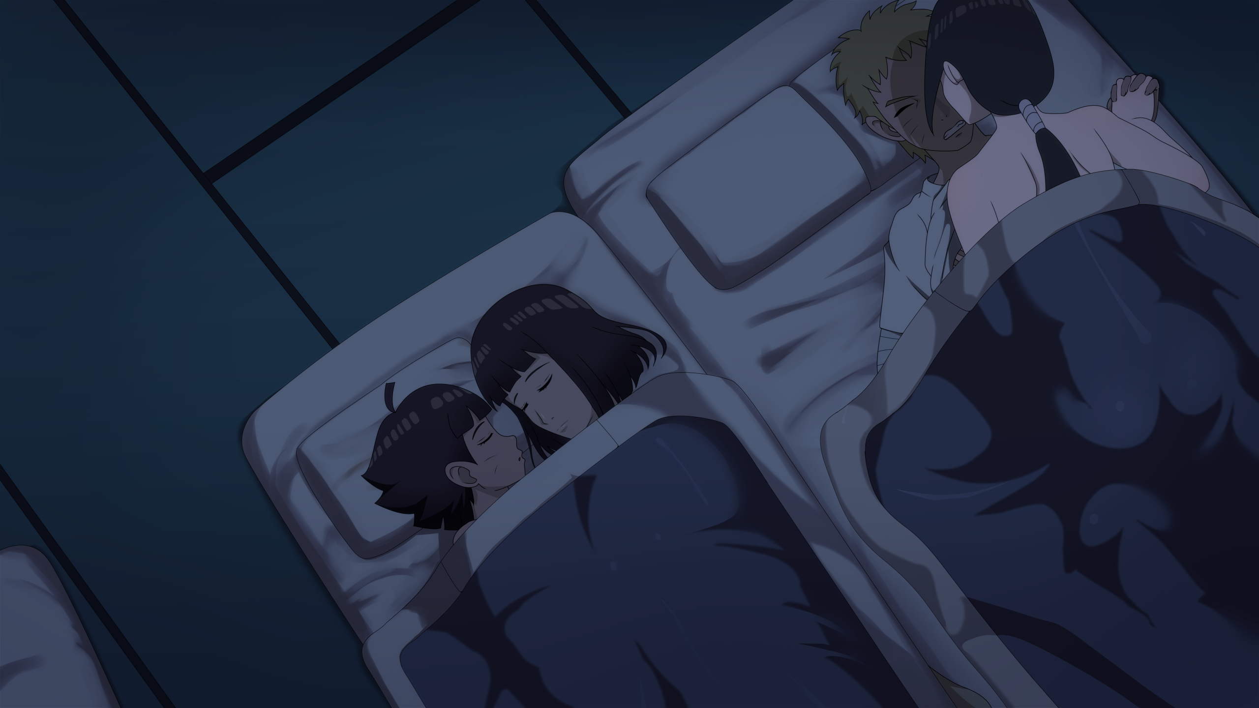 1boy, 3girls, ass, aunt, aunt and niece, bandaged arm, bandages, bed, bed sheet, black hair, bob cut, boruto: naruto next generations, brother in law and sister in law, brother-in-law, brown hair, cheating, cheating husband, closed eyes, clothed male nude female, clothed sex, completely nude, cowgirl position, cucked by sister, cuckquean, cuddling, dark, dark room, daughter, duo, duo focus, endured face, family, family sex, father, father and daughter, female, female on top, female penetrated, futon, head on pillow, holding hands, husband and wife, hyuuga hanabi, hyuuga hinata, indoors, interlocked fingers, lying, lying down, lying on back, lying on bed, lying on side, male, male penetrating, male penetrating female, male/female, mother, mother and daughter, multiple females, multiple girls, naruto, naruto (series), netorare, night, noritome haruka, ntr, nude, nude female, older sister, on side, on top, pillow, ponytail, reverse netorare, round ass, shirt, shirt lift, short hair, sister-in-law, sister-in-law and brother-in-law, sisters, sleeping, sleeping together, stealth, stealth sex, tied hair, under covers, uzumaki himawari, uzumaki hinata, uzumaki naruto, very long hair, whisker markings, whiskers, yellow hair, younger sister