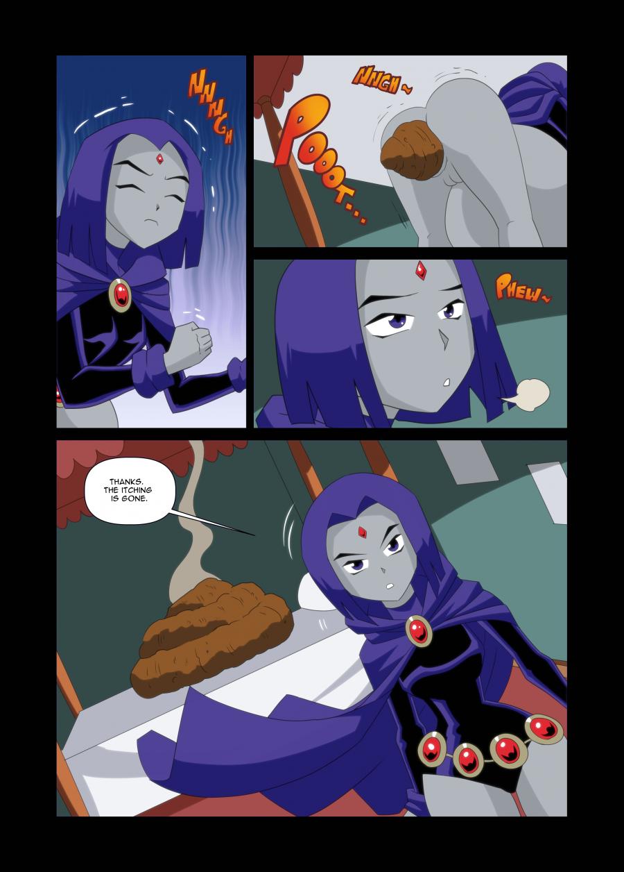 clothing comic dc dc_comics disposal female post_vore post_vore_scat raven_(dc) scat teen_titans varu vore