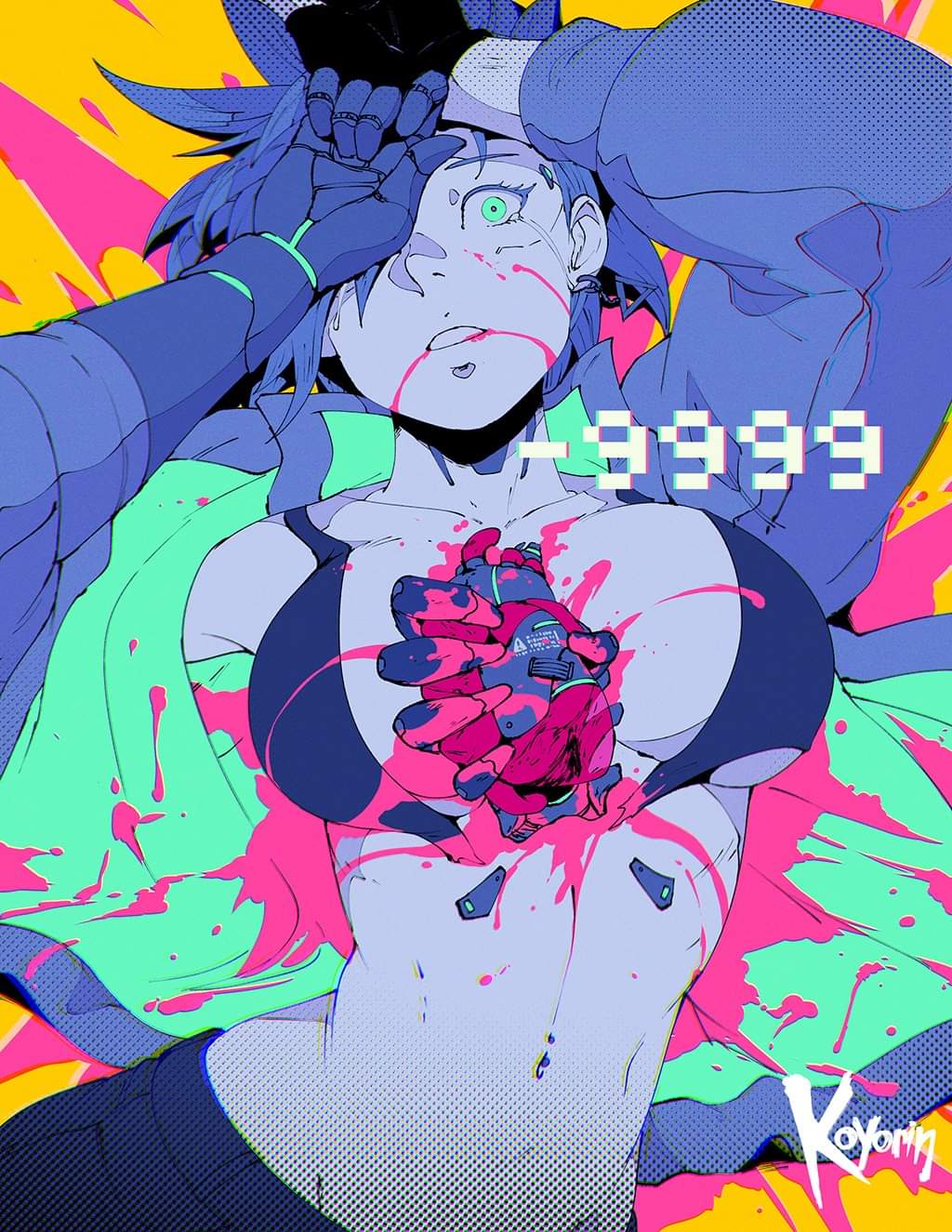 blood cd_projekt_red cyberpunk:_edgerunners cyberpunk_2077 dead death female female_death female_only gore guro heart heart_(organ) koyorin original_character tagme