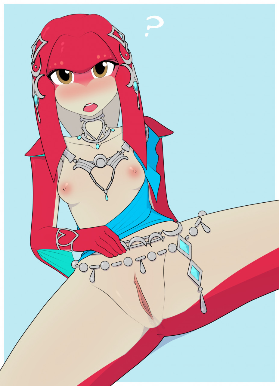 1girls ? anthro anus blush blushing breasts breath_of_the_wild brown_eyes collar confused female female_only female_zora fish fish_girl furrgroup mipha nintendo nipples pink_nipples pussy sapsavana small_breasts solo solo_female the_legend_of_zelda the_legend_of_zelda:_breath_of_the_wild vagina zora