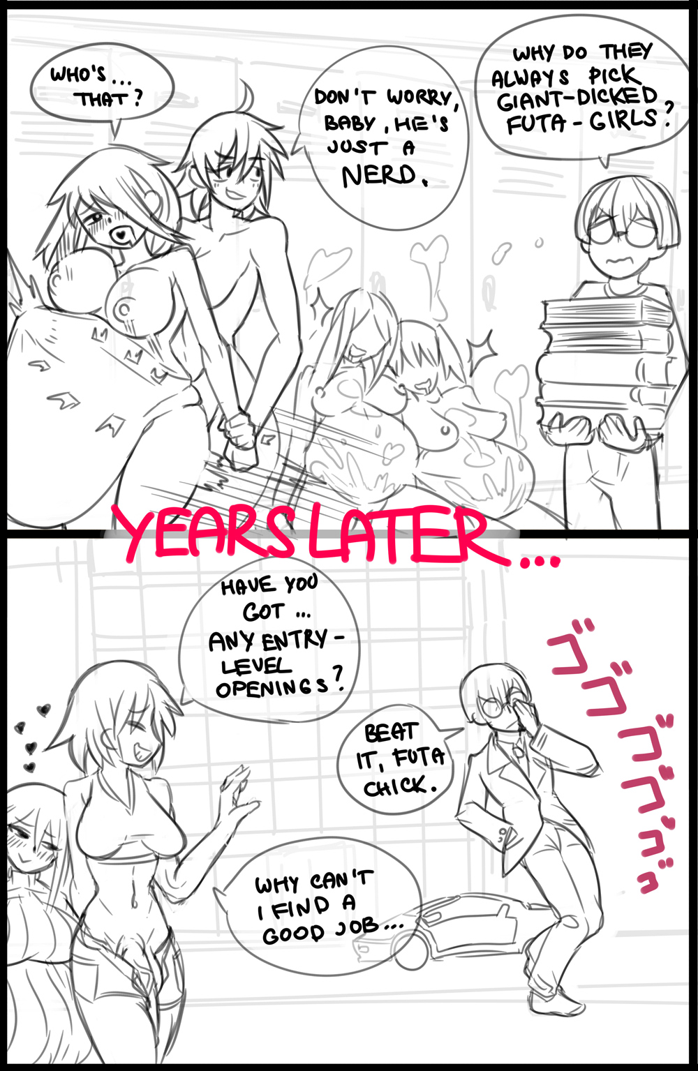 1boy 1futa 2koma adjusting_glasses after_sex afterglow big_belly big_breasts big_penis breasts car comic cum cum_on_body cumflation curvy english_text excessive_cum female femsub ferrari flaccid futa_on_female futa_wife futadom futanari glasses greyscale harem heart heart_in_mouth hearts_around_head huge_breasts huge_cock human impregnation inflation jeans large_breasts locker male meme midriff monochrome naked navel nerd nude overflow pants panzermeido penis penis_out pregnant public public_sex secunduspublius sex sex_from_behind sigma_male smile sports_bra standing standing_sex text unzipped vaginal_penetration wrist_grab