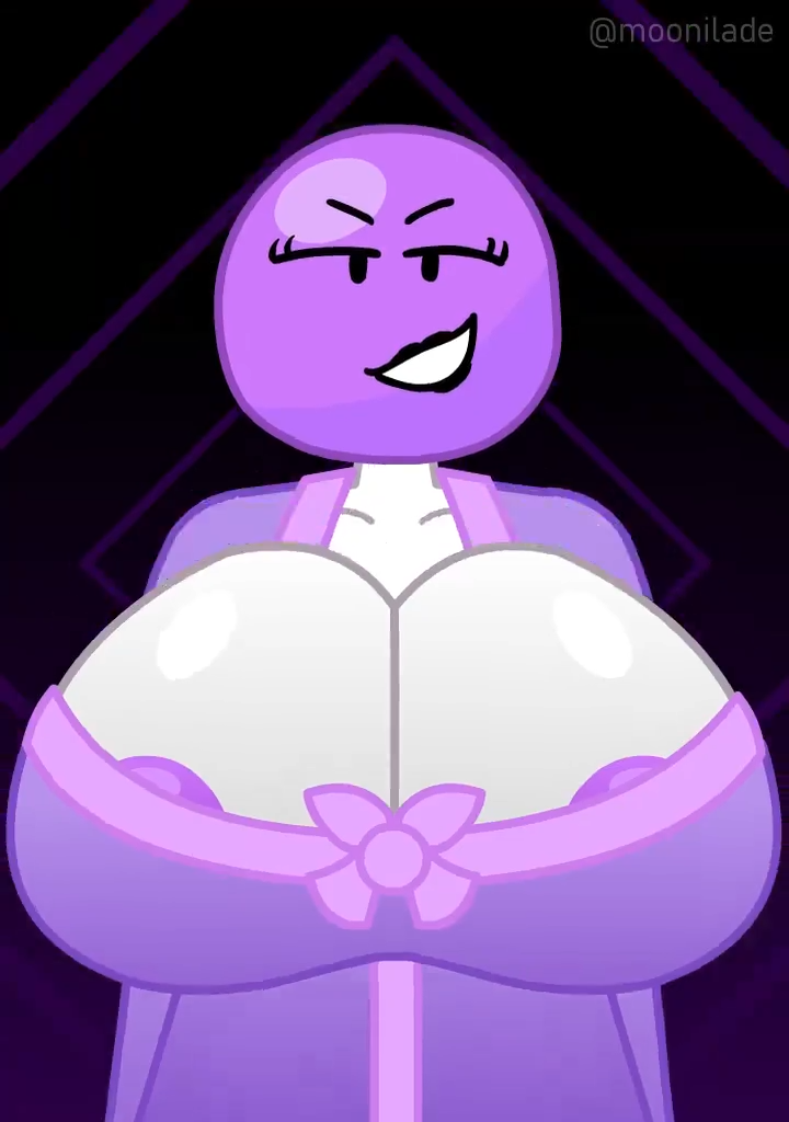 1girls battle_for_dream_island bfdi big_breasts breasts female female_focus female_only huge_breasts lollipop lollipop_(bfdi) looking_at_viewer looking_down looking_pleasured moonilade object object_show object_show_community object_shows osc purple_head robe robe_only s3rl shoulder_boulders tagme white_body