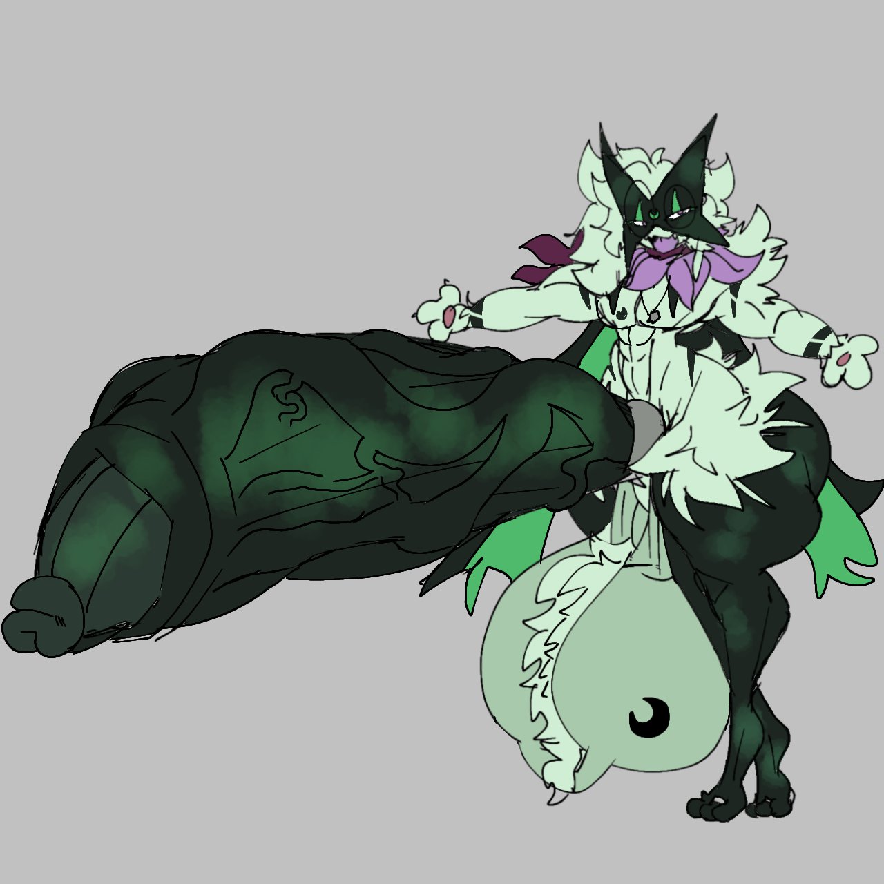 big_penis huge_cock hyper_penis lattemon lattemon_(character) male male_only meowscarada penis pokemon pokemon_(species) tagme thick_thighs ugly wide_hips