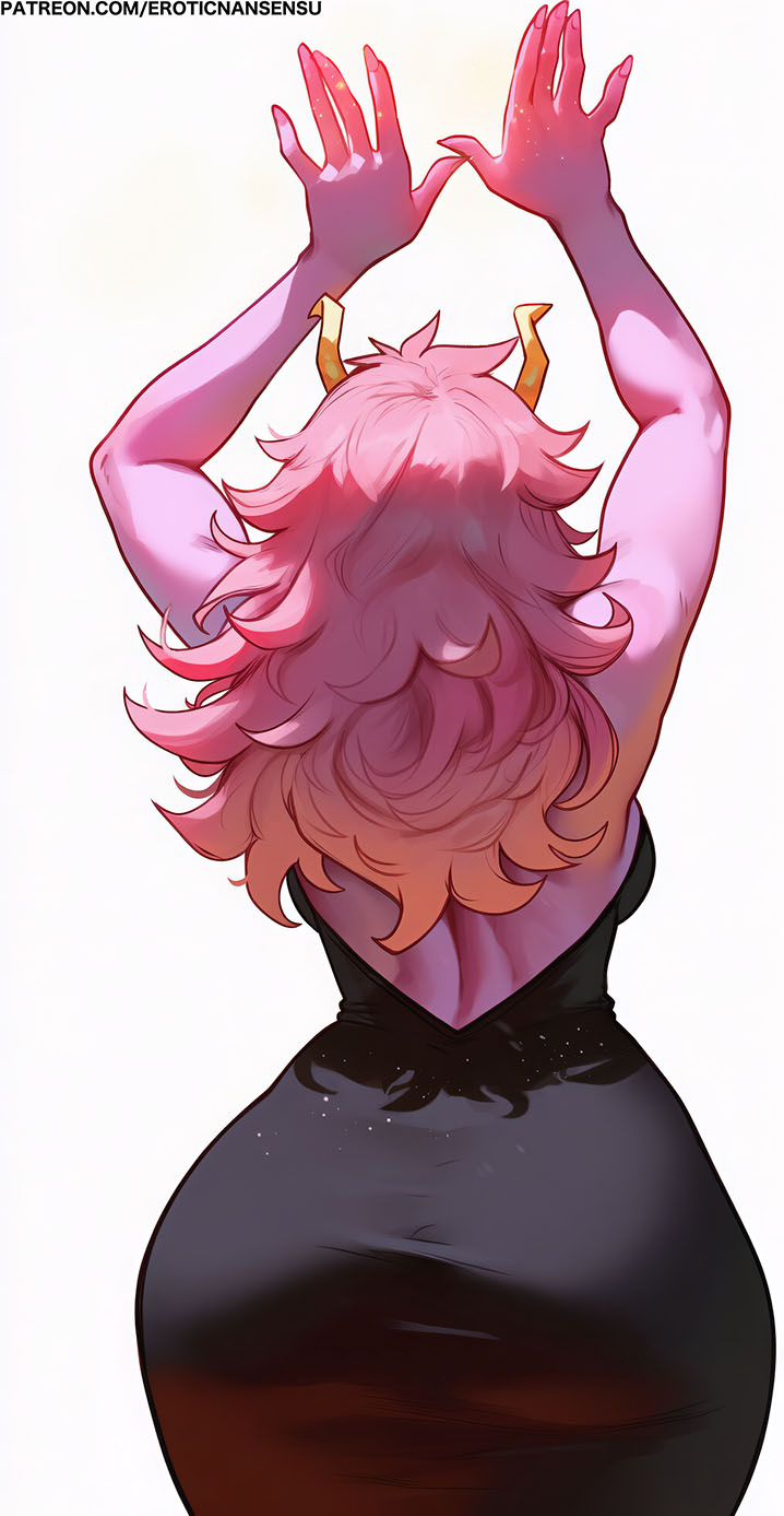1girls, adult mina, ai assisted, ai generated, ashido mina time-skip, ass, boku no hero academia, dress, erotic nansensu, female, female focus, female only, large ass, long hair, mina ashido, mina ashido curvy (meme), mina ashido time-skip, my hero academia, my hero academia (finale), pink body, pink hair, pink-haired female, post-timeskip, solo, thick thighs, thighs, wide hips
