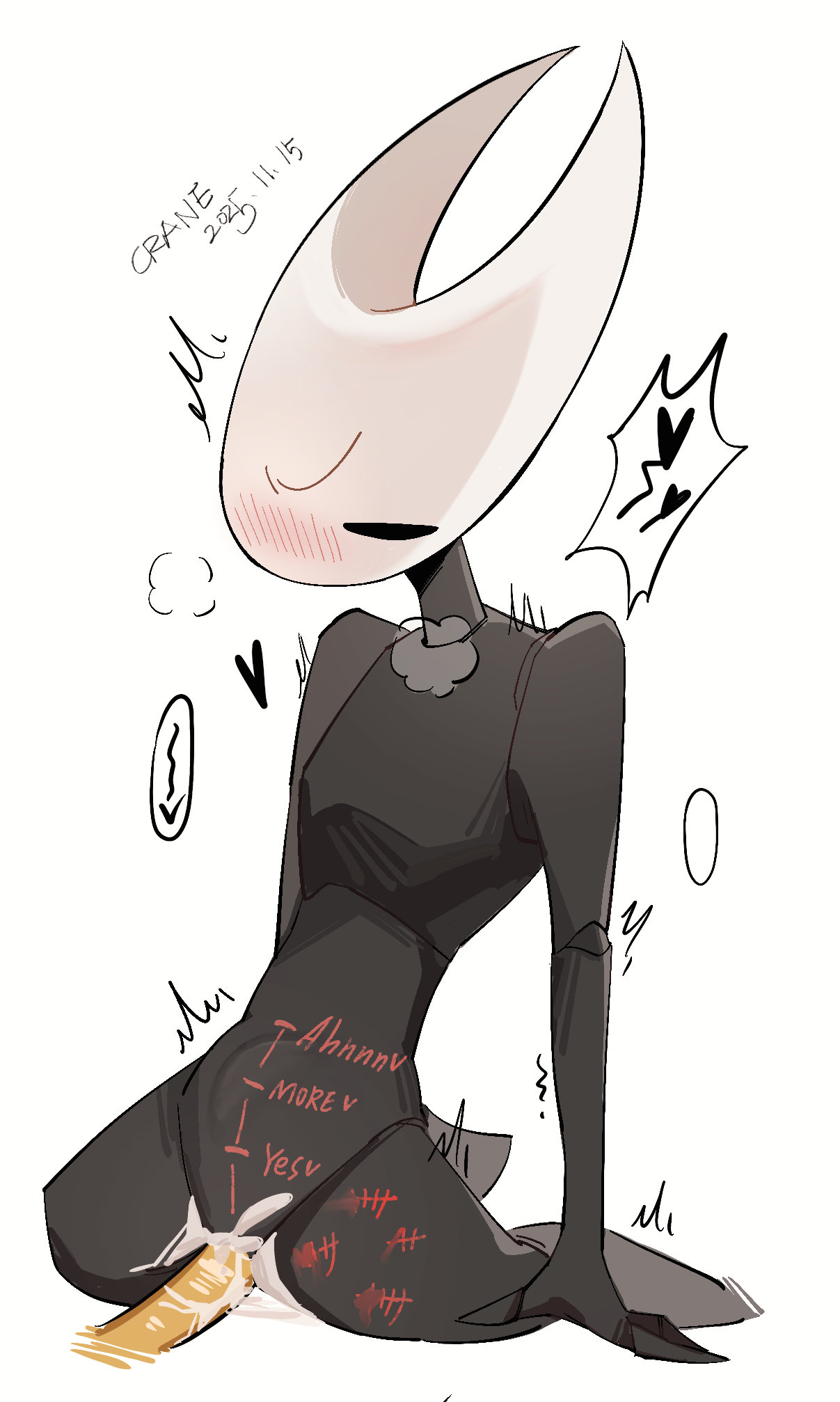 2girls, blush, blush lines, blushing, blushing female, bug, bug girl, hearts, hollow knight, hollow knight (franchise), hollow knight: silksong, hornet (hollow knight), lesbian sex, markings, penetration, shaking, shakra (hollow knight: silksong), shakra (hollow knight), spider, spider girl, tail, tail penetration, team cherry, writing, writing on body, yuri