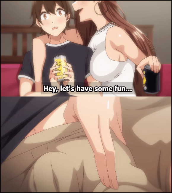 1boy, 1boy1girl, 1girls, 2d, 2d animation, 2koma, age difference, animated, animated gif, anus, apartment, ass, asshole, back view, balls, balls deep, barefoot, beer, before and after, big ass, big butt, big cock, big penis, blowjob, blowjob face, blush, boobs, breasts, brown hair, bubble ass, bubble butt, bulge, bulge through clothing, butt, censored, censored penis, censored pussy, close-up, clothed, clothed female, clothing, cock, completely nude, completely nude female, completely nude male, condom on penis, condom stuck in pussy, cowgirl position, cum inside, cumming, deep penetration, earrings, ejaculation, english text, fat ass, fat butt, fellatio, female, female penetrated, from side, front view, genitals, gif, hamazaki risa, hard on, hentai, hentai series, holding, holding object, huge ass, huge butt, huge cock, huge penis, imaizumi (imaizumin-chi), imaizumi keita, imaizumin-chi wa douyara gal no tamariba ni natteru rashii, imminent fellatio, imminent oral, imminent penetration, imminent sex, implied fellatio, implied oral, implied penetration, implied sex, indoors, large penis, legs apart, legs spread, light skin, light-skinned female, long penis, longer than 10 seconds, looking at viewer, looking pleasured, male, male penetrating, male penetrating female, male/female, milf, mosaic censoring, naughty face, older female, oral, oral penetration, oral sex, pale skin, pale-skinned female, penetration, penis, penis in mouth, penis out, pleasure face, pounding, pussy juice, pussy juice drip, riding, riding penis, rough sex, round ass, round butt, saliva, saliva drip, saliva trail, seductive, seductive eyes, seductive look, sex, shorter than one minute, shorter than two minutes, side view, sitting, spread legs, subtitled, sucking, sucking penis, sweat, sweatdrop, sweating, sweaty body, t-rex (animation studio), testicles, text, thick ass, thick butt, thrusting, undressing, used condom, younger male, younger penetrating older