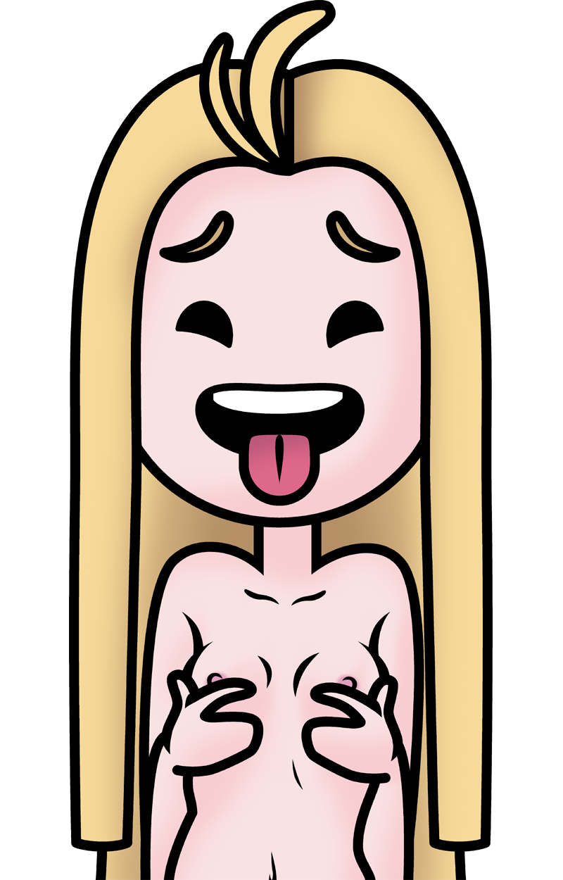 1girls artist_request belly belly_button blonde_hair breast_grab breasts fucked_up_fingers long_hair nipples no_fingers nude nude_female savannahxyz tagme tiktok tongue tongue_out transparent_background youtube