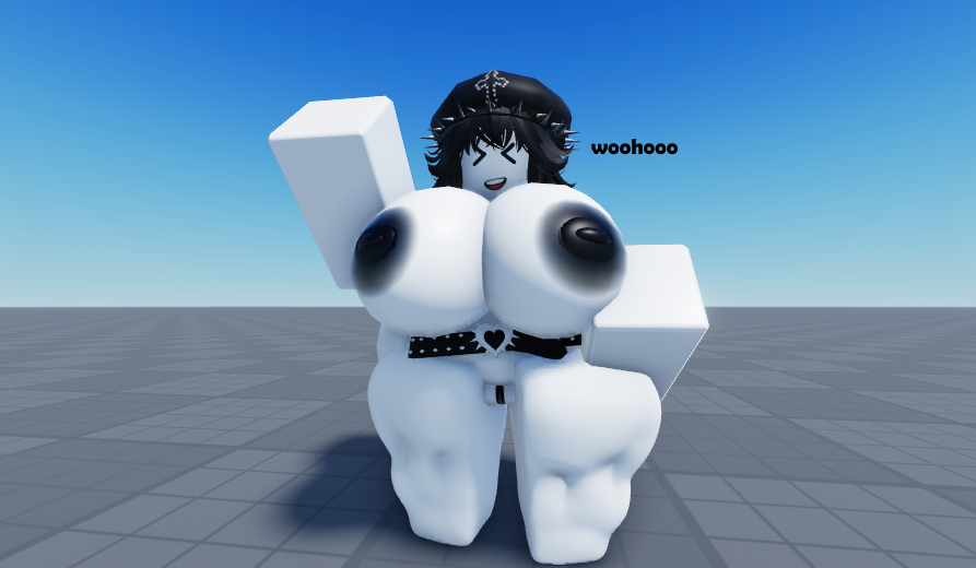 1girls 3d artist_request baseplate big_ass big_breasts black_hair huge_breasts pumpkinlesspie roblox roblox_avatar robloxian source_request tagme thick_thighs white_body