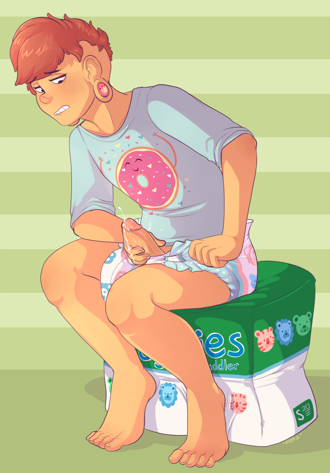 cum cumming diaper diaper_fetish diaper_only erection gay lars_barriga male male_only masturbation penis shadowpelt solo solo_male steven_universe twink