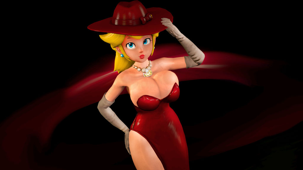 1girls 2018 big_breasts blonde_hair blue_eyes breasts clothed clothing dress earrings female gloves hat huge_breasts jinouga97 mario_(series) necklace nintendo pauline_(mario)_(cosplay) princess_peach red_dress shiny_breasts shiny_skin super_mario_odyssey white_skin yellow_hair