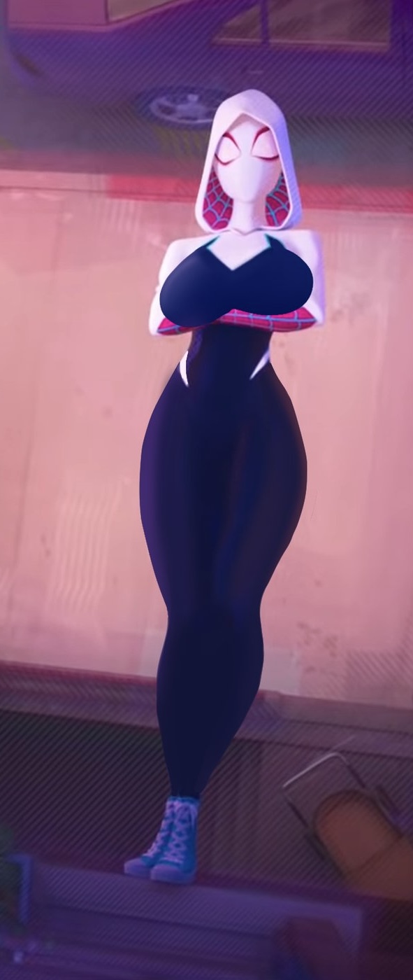 1girls, accurate art style, ass, big ass, big breasts, big butt, breasts, edit, female, female only, gwen stacy, hourglass figure, huge ass, huge breasts, marvel, marvel comics, screencap, screenshot, screenshot edit, solo, spider-gwen, spider-man (series), spider-man: across the spider-verse, tagme, underground (artist)
