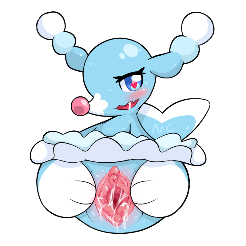 bodily_fluids brionne colanukl female generation_7_pokemon genital_fluids genitals humanoid nintendo pokémon_(species) pokemon pokemon_(species) pussy pussy_juice solo video_games