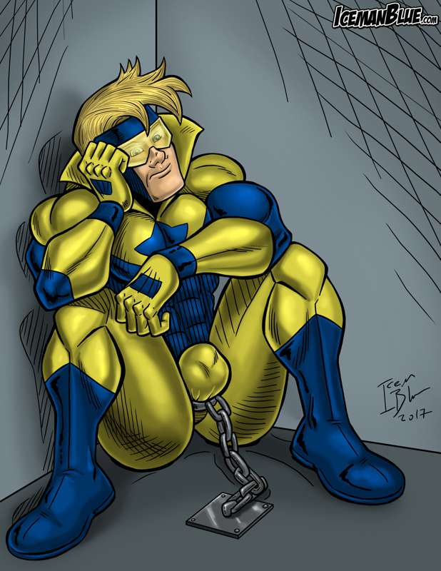 1male blonde_hair booster_gold chained dc dc_comics fully_clothed icemanblue male male_only wtf_is_this