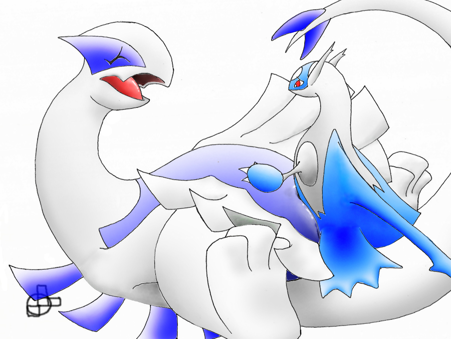 avian claws closed_eyes cum female furry latios lugia male penetration pokemon pokemon_(species) pokemon_focus red_eyes sex size_difference tail tensor white_skin