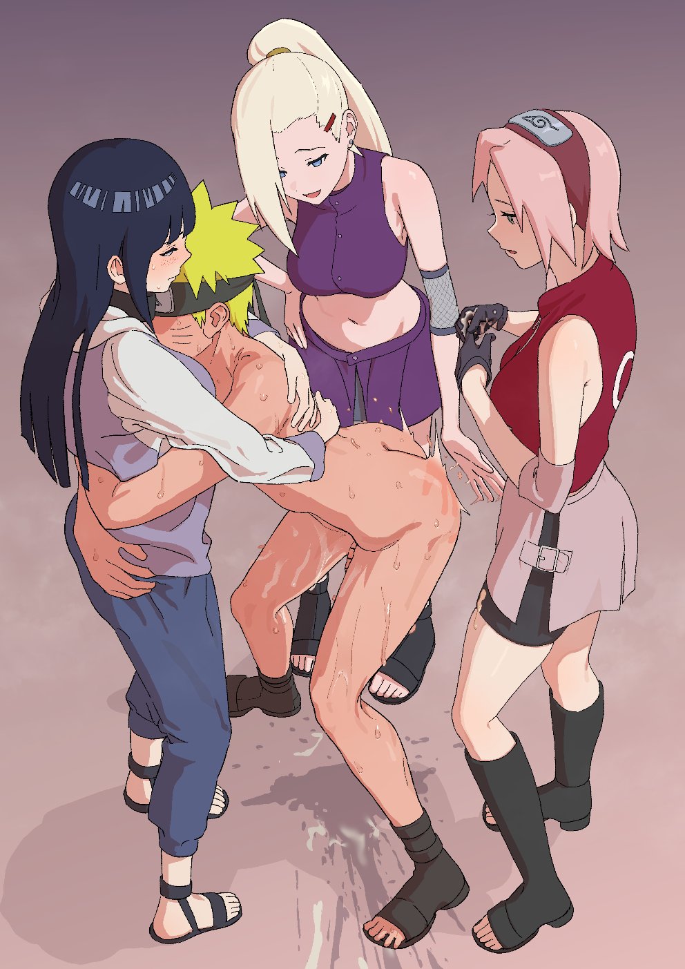 1boy 1boy3girls 3girls 3girls1boy 5nan_5nan blonde_female blonde_hair blonde_hair_female blonde_hair_male blonde_male blue_hair blue_hair_female blush clothed clothed_female cock comforting comforting_another cum cum_in_hand domination female female_ninja femdom hug hugging humiliation hyuuga_hinata ino_yamanaka kunoichi light-skinned_female light_skin midriff midriff_baring_shirt naked naked_male nan5nan naruto naruto_(series) naruto_shippuden ninja nude nude_male penis pink_hair pink_hair_female sakura_haruno shinobi small_cock small_penis uzumaki_naruto