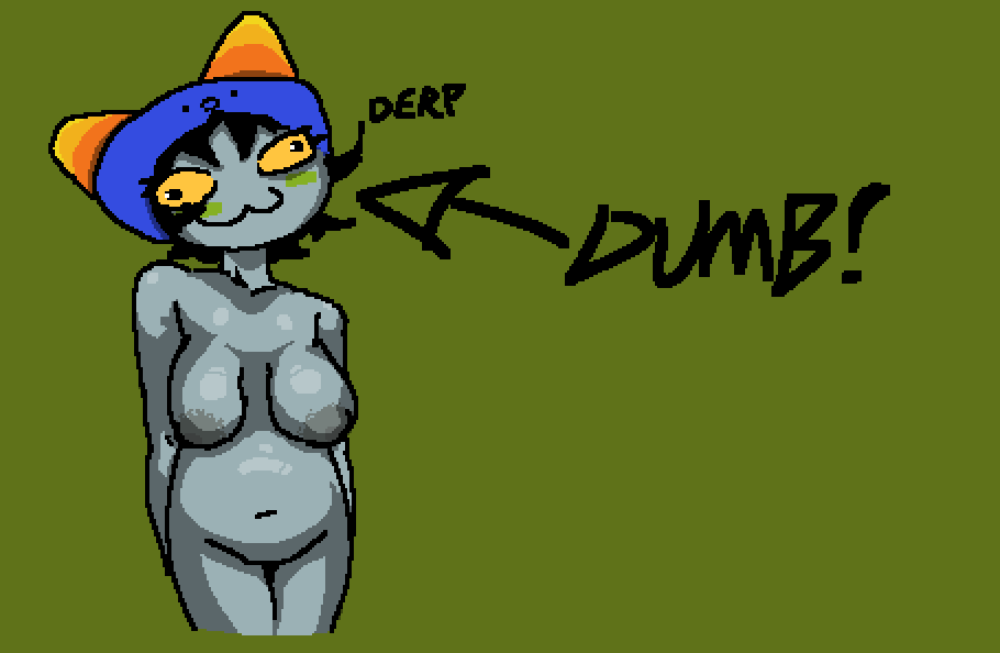 1girls :3 aesprite alien alien_humanoid black_hair black_hair_female breasts cat_tail color colored colored_sketch colored_skin derp female female female_focus female_only grey_skin grey_skin homestuck homestuck_troll horn horns humanoid large_breasts nepeta_leijon notchine nude nude_female nudity sketch sketchy solo solo_female troll