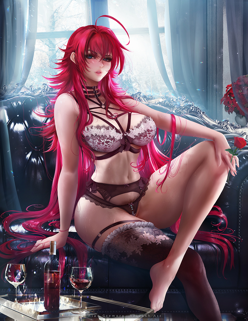 1girls big_breasts breasts high_school_dxd reivash rias_gremory solo