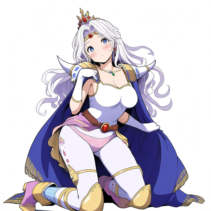 ai_generated blue_eyes cecil_harvey final_fantasy final_fantasy_iv novelai rosa_farrell_(cosplay) rule_63 white_hair