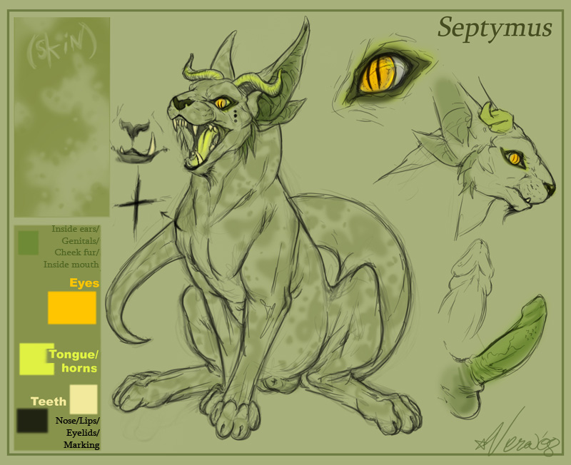 2008 bethany_sellers claws fangs horns male model_sheet monster multi_ear pointy_ears septymus sheath