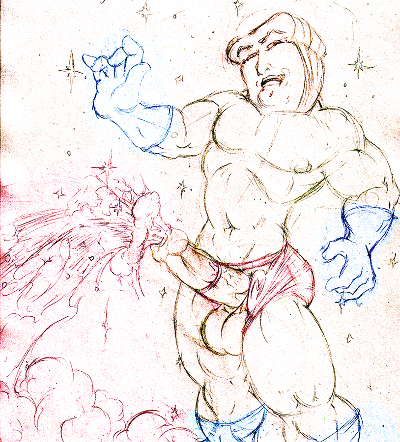 male male_only nacht powdered_toast_man ren_and_stimpy sketch tagme