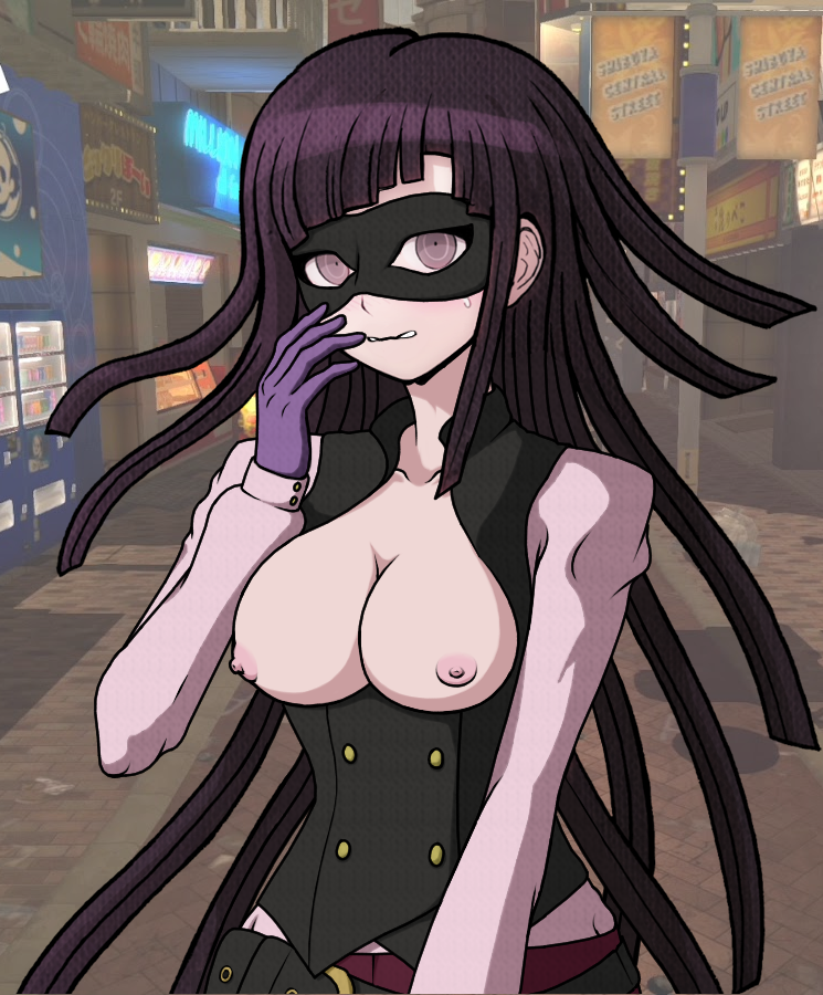 breasts cheeeeeeeeeeeeen cosplay danganronpa danganronpa_2:_goodbye_despair exposed_breasts haru_okumura_(cosplay) large_breasts no_bra open_clothes persona persona_5 smooth_skin super_danganronpa_2 tsumiki_mikan