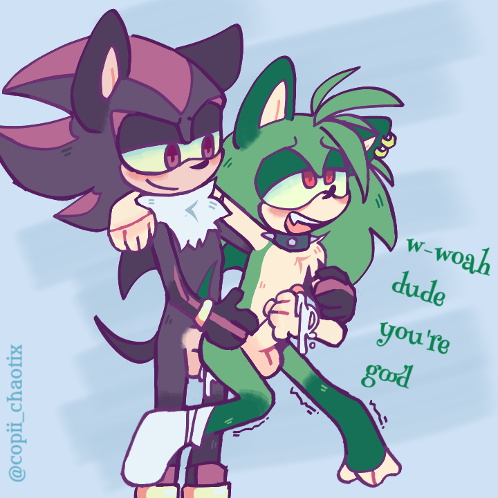 anthro copii_chaotix duo humanoid male male/male manic_the_hedgehog sega shadow_the_hedgehog sonic_(series) sonic_the_hedgehog_(series) sonic_underground