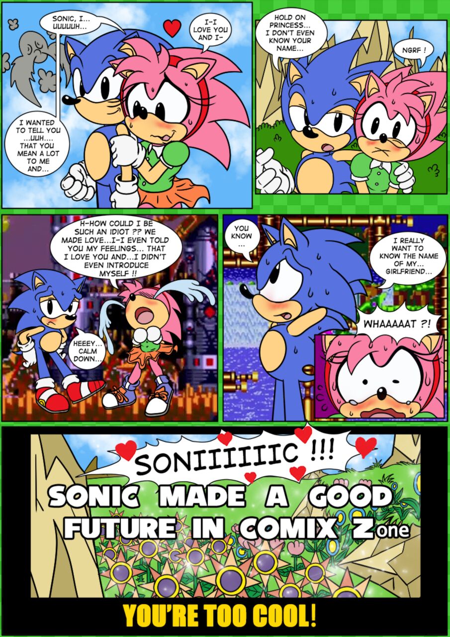 amy_rose classic_amy_rose classic_sonic comic raianonzika sonic_(series) sonic_cd sonic_the_hedgehog text wholesome zerbukii