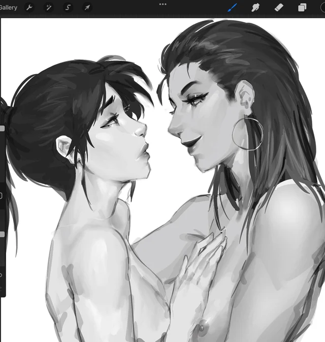 2girls, female, imminent kiss, multiple females, multiple girls, reyna (valorant), sage (valorant), sensual, valorant, yuri