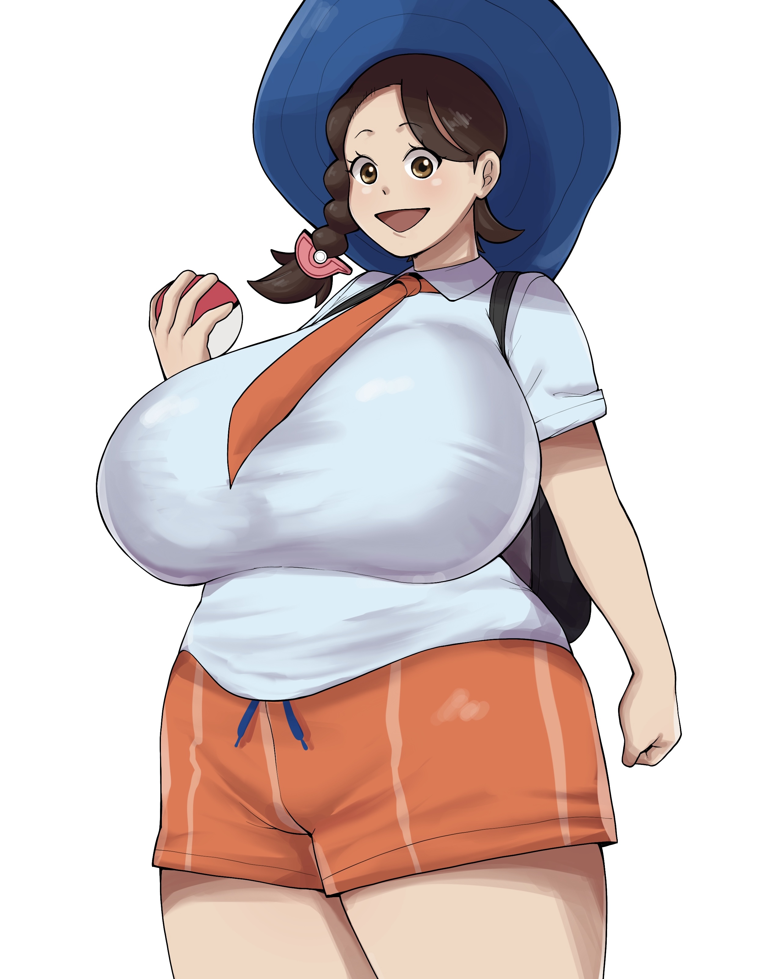 1girls, alternate body type, alternate breast size, big breasts, breasts, busty, chubby, chubby female, curvaceous, curvy, curvy body, curvy female, curvy figure, female, female focus, game freak, huge breasts, juliana (pokemon), large breasts, nintendo, ookii0199, plump, pokeball, pokemon, pokemon sv, thick thighs, thighs, voluptuous