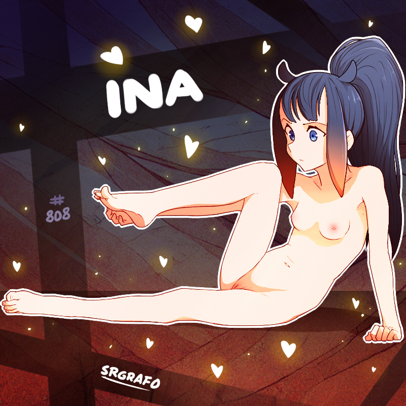 1girls belly_button feet female_only hololive hololive_english hololive_myth naked ninomae_ina'nis nipples nude petite_body purple_hair pussy small_breasts solo squishy srgrafo tagme toes virtual_youtuber