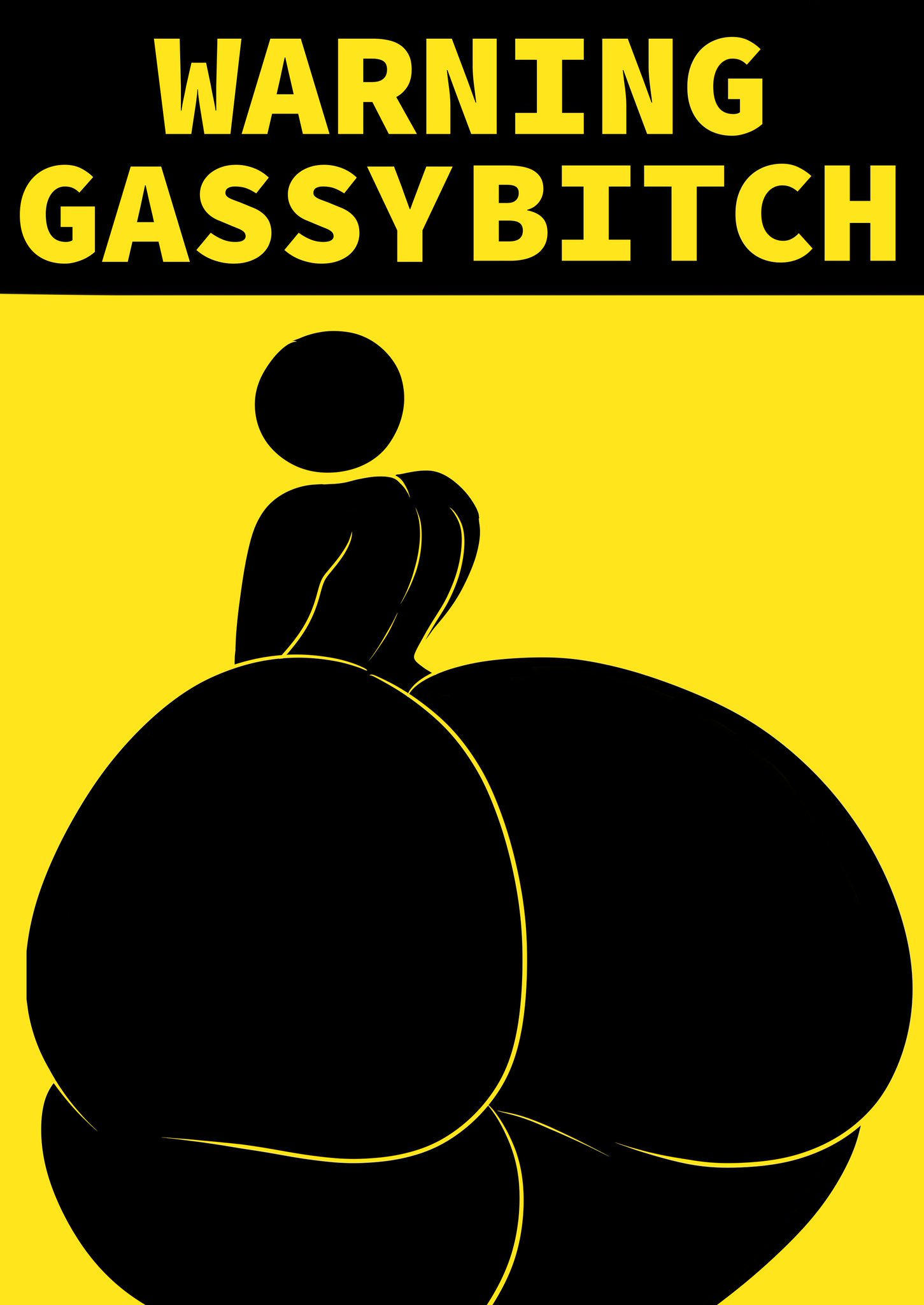 1girls, 2020, 2024, 2024s, ass bigger than head, ass bigger than torso, back view, bottom heavy, bottom heavy female, bubble ass, bubble butt, digital drawing (artwork), digital media (artwork), female, female focus, female only, gassy, gassy female, gluteal fold, huge ass, huge butt, huge thighs, implied fart, jpeg, jundrawsthings, massive ass, massive butt, massive buttocks, round ass, round butt, round head, solo, solo female, solo focus, twitter link, warning sign, warning sign person