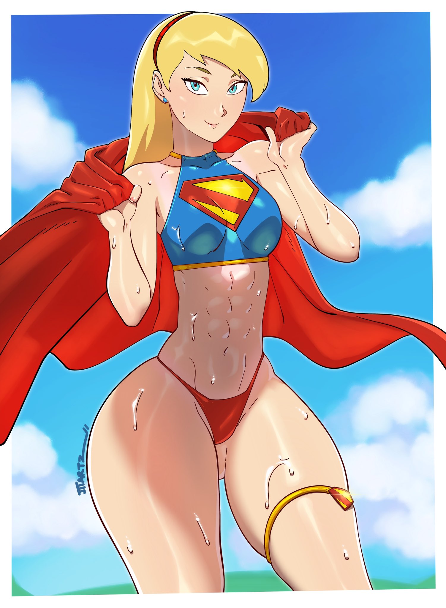 1girls, alien, alien girl, alien humanoid, breasts, curvaceous, curvy, curvy figure, dc, dc comics, digital media (artwork), female, female only, hips, humanoid, jtt artz, kara zor-el, kryptonian, legs, light skin, light-skinned female, mature, mature female, official alternate costume, revealing clothes, slim waist, supergirl, superheroine, superman (series), thick, thick hips, thick legs, thick thighs, thighs, voluptuous, waist, wide hips