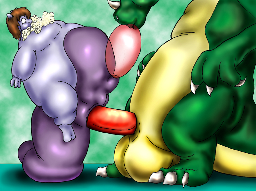 anal anal_sex anthro blorf cum cumflation dragon furry gay inflation macro male mewtwo no_humans oral penetration penis pokemon pokemon_(species) puff_kiss scalie victor victor_the_mewtwo victor_the_mewtwo_(artist) what