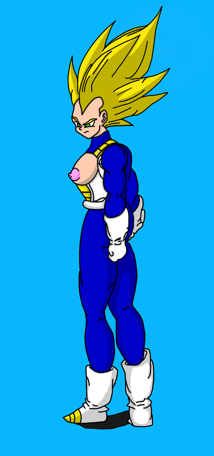 dragon_ball dragon_ball_z female_saiyan female_vegeta iceboy128 rule_63 saiyan super_saiyan vegeta