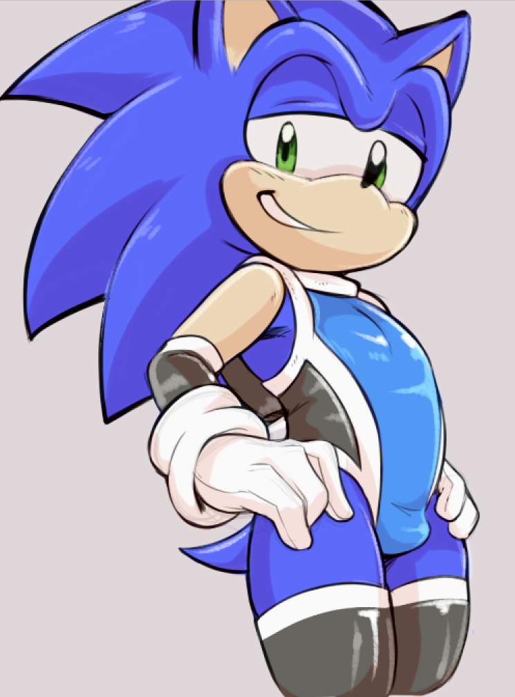 1boy ambiguous_background bulge clothing color dandi femboy furry girly latex leotard little_penis male male_only mario_and_sonic_at_the_olympic_games penis pinup sega skin_tight smile solo sonic_(series) sonic_the_hedgehog sonic_the_hedgehog_(series) stockings swimsuit video_game