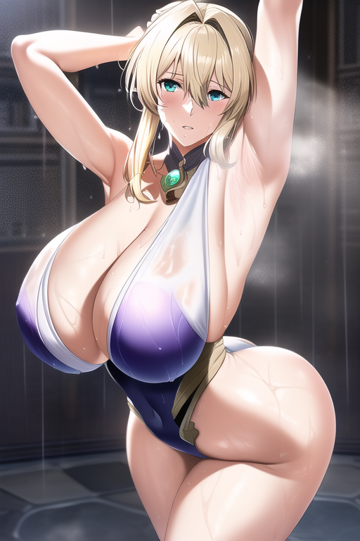 ai_generated arise_kaguya blonde_hair female female_only nai_diffusion stable_diffusion tagme violet_evergarden violet_evergarden_(character) voluptuous