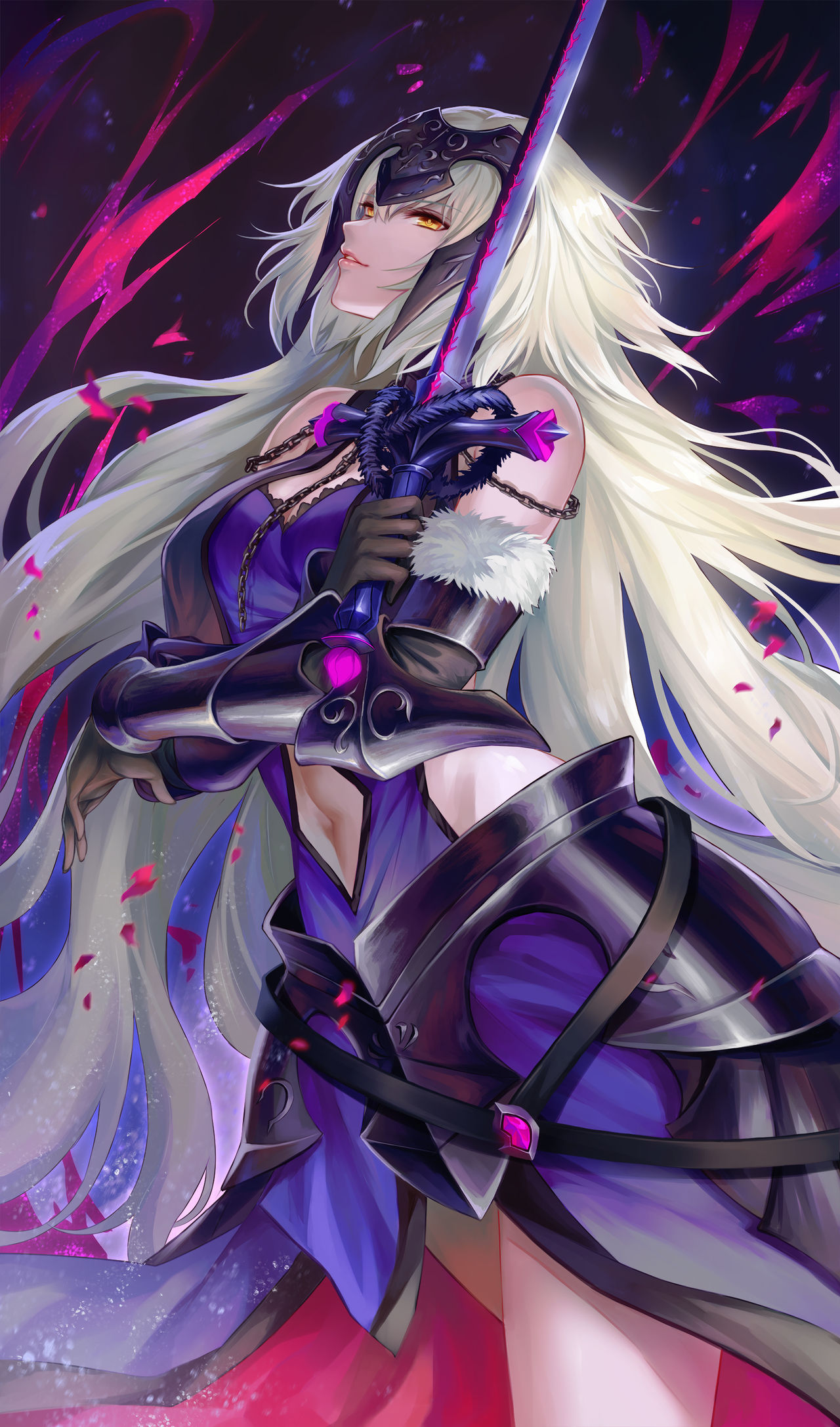 1girls, big breasts, breasts, fate (series), fate/grand order, female, jeanne alter, jeanne d'arc (fate), kacyu, solo